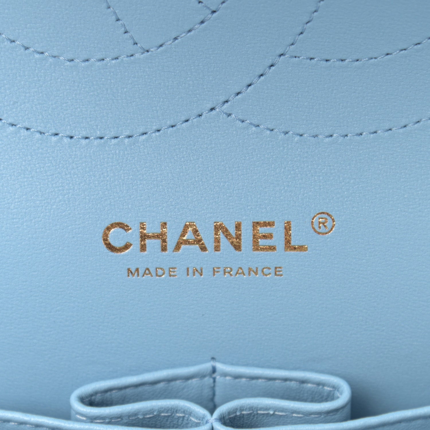 Chanel Caviar Quilted Jumbo Double Flap Light Blue 6 of 13