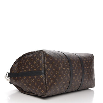 Louis Vuitton Monogram Macassar Keepall Bandouliere 55 3 of 10