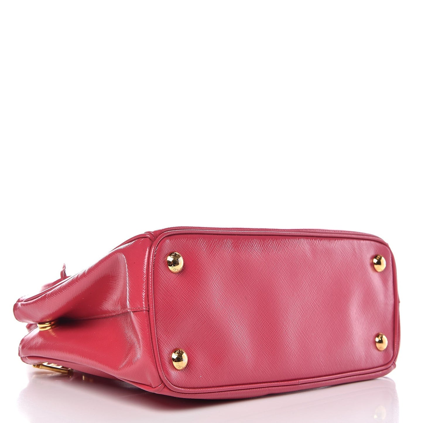 Saffiano Vernice Mini Galleria Double Zip Tote Peonia