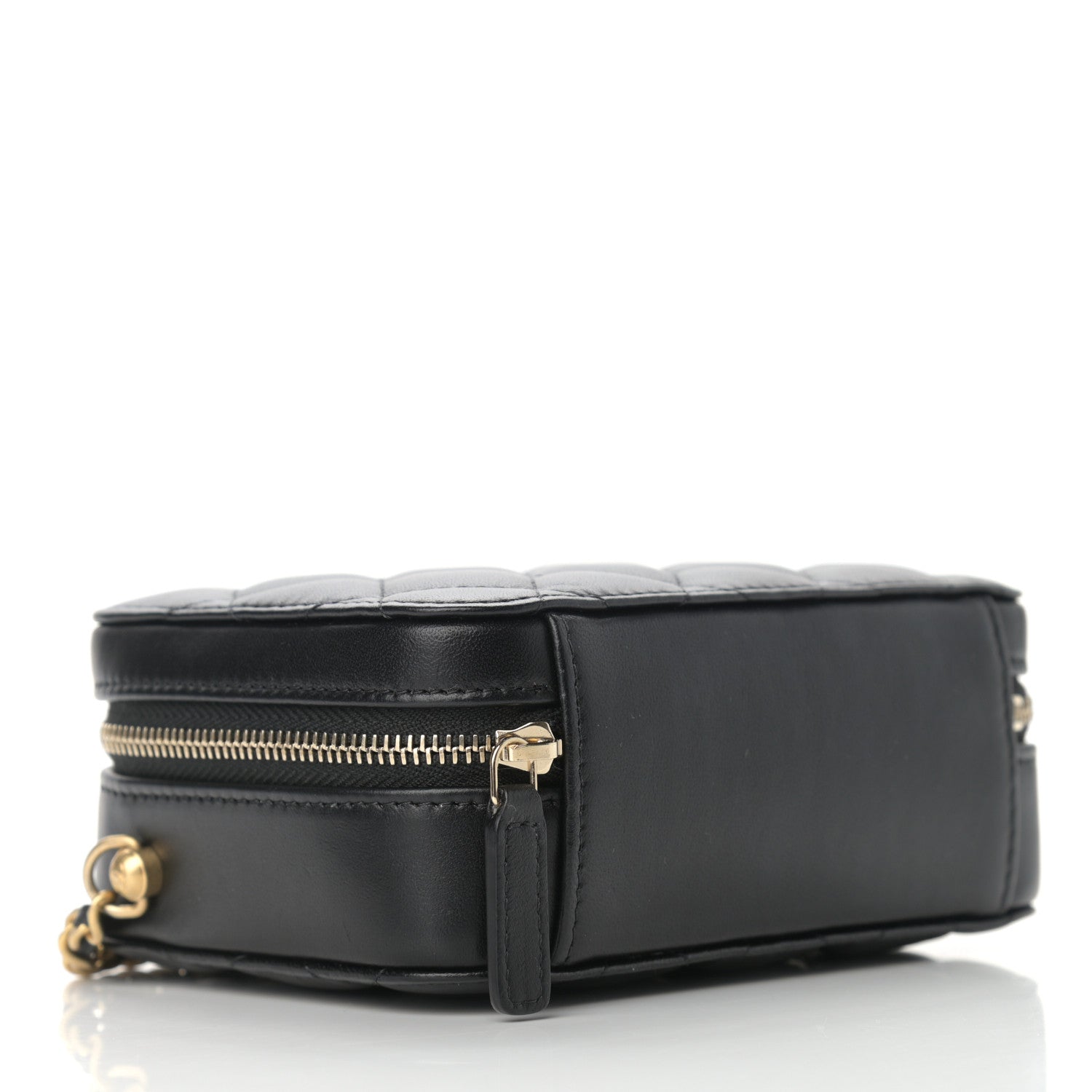 Chanel Lambskin Quilted CC Pearl Crush Camera Case Black 4 of 9