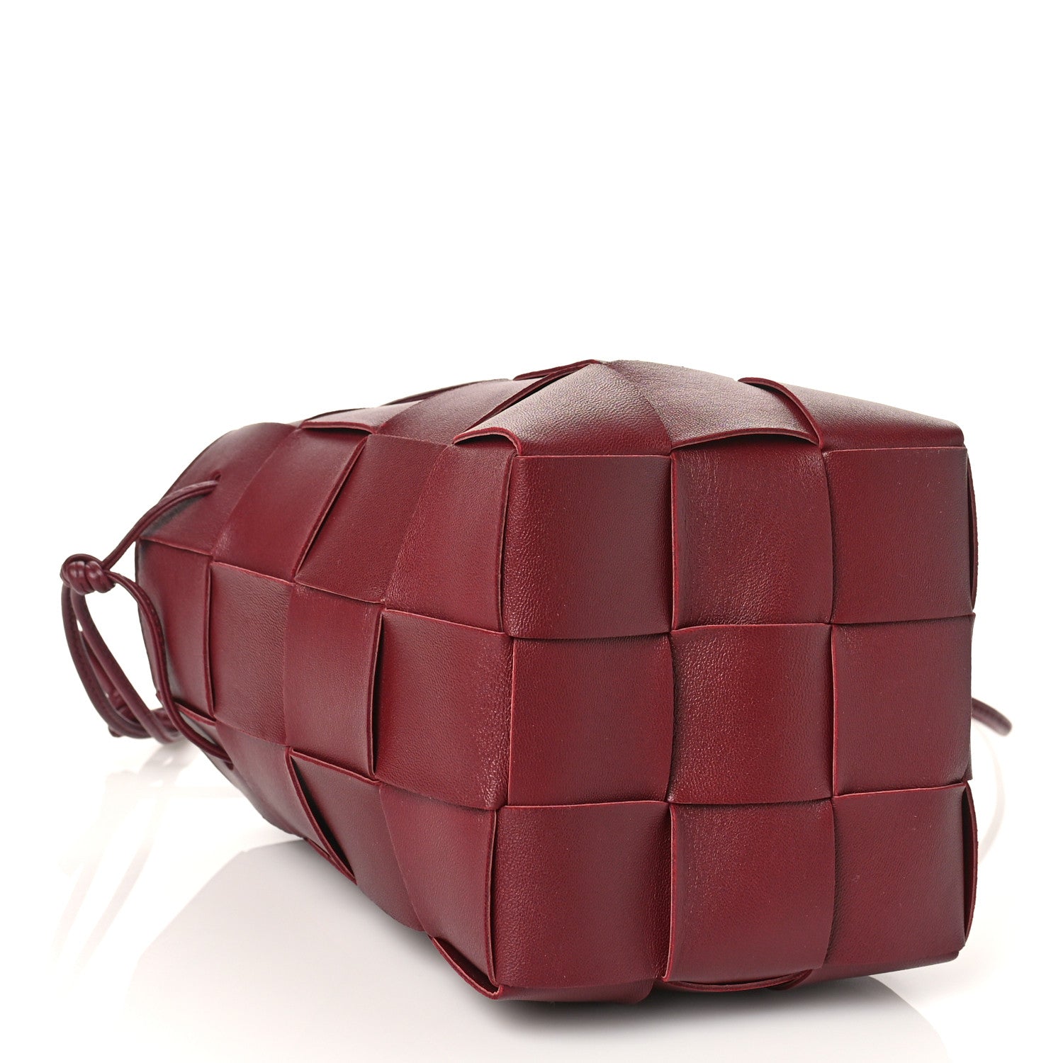 Bottega Veneta Nappa Maxi Intrecciato Small Cassette Bucket Bag Bordeaux 4 of 8