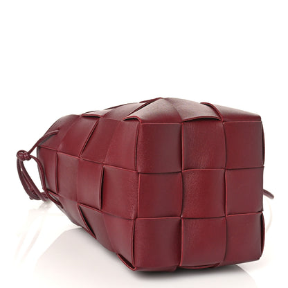 Bottega Veneta Nappa Maxi Intrecciato Small Cassette Bucket Bag Bordeaux 4 of 8