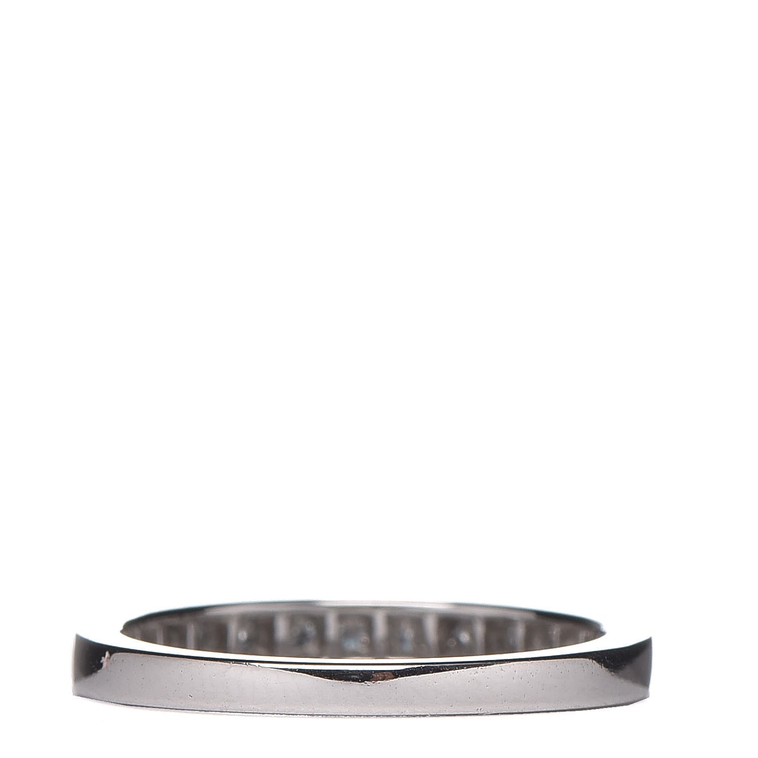Tiffany Platinum Diamond .25ctw Half Circle Wedding Band Ring 49 4.75 3 of 5