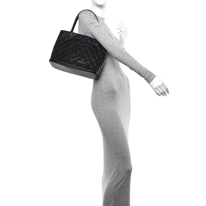 Chanel Caviar Quilted Medallion Tote Black 2 of 12