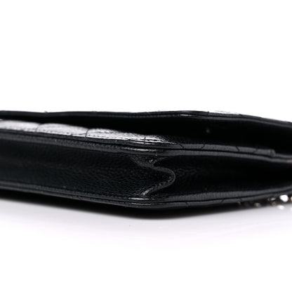 Chanel Caviar Quilted Wallet On Chain WOC Black 10 of 15