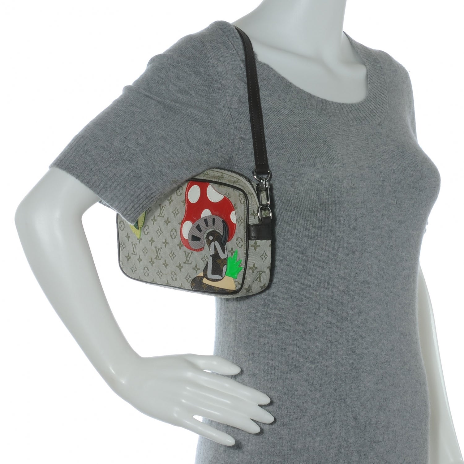 Louis Vuitton Mini Monogram Conte de Fees Mushroom Pochette Kaki 2 of 7