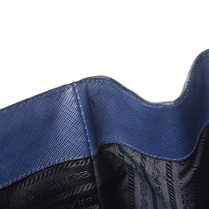 Prada Saffiano Lux Large Tote Bluette 9 of 20
