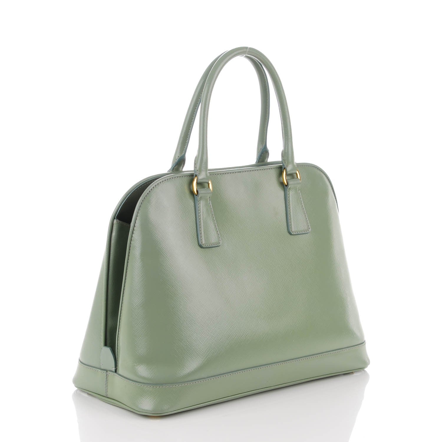 Prada Saffiano Vernice Open Promenade Tote Acquamarina 3 of 8