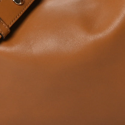 Gucci Aria Calfskin Web Large Attache Shoulder Bag Dark Orange 8 of 10