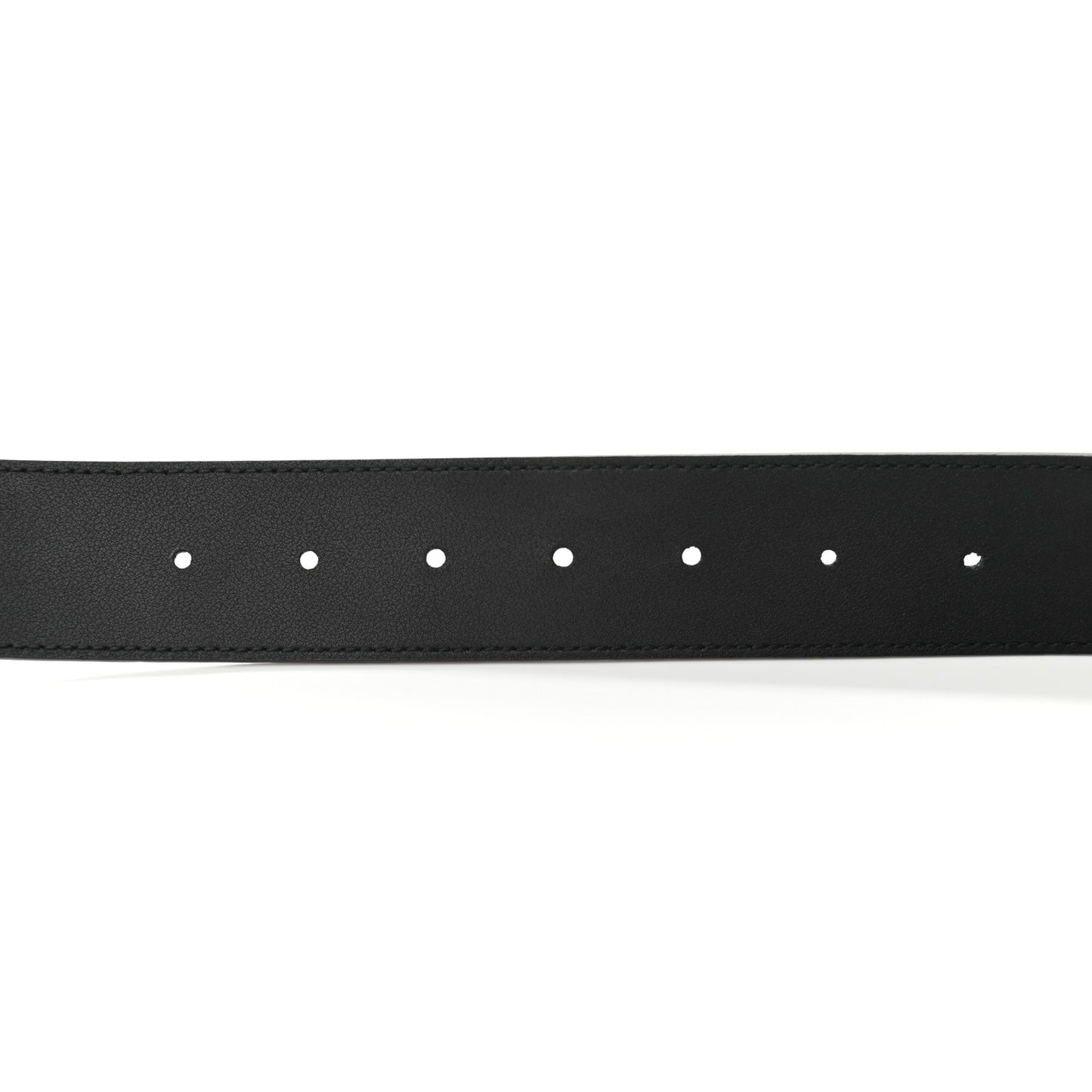 Moon Calfskin Pearl Double G 40mm Belt 110 44 Black Cream