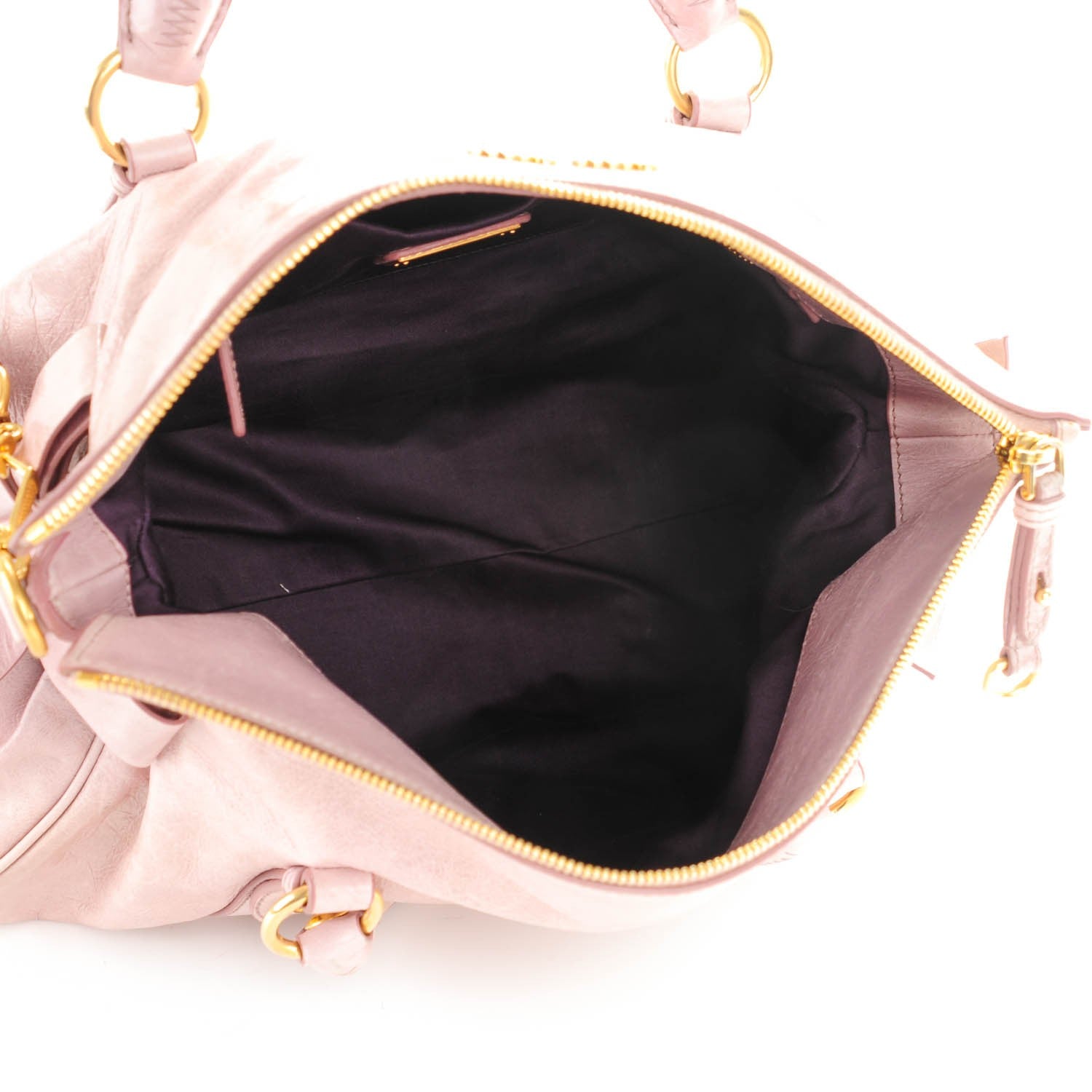 Miu Miu Vitello Lux Medium Bow Bag Mughetto 5 of 8