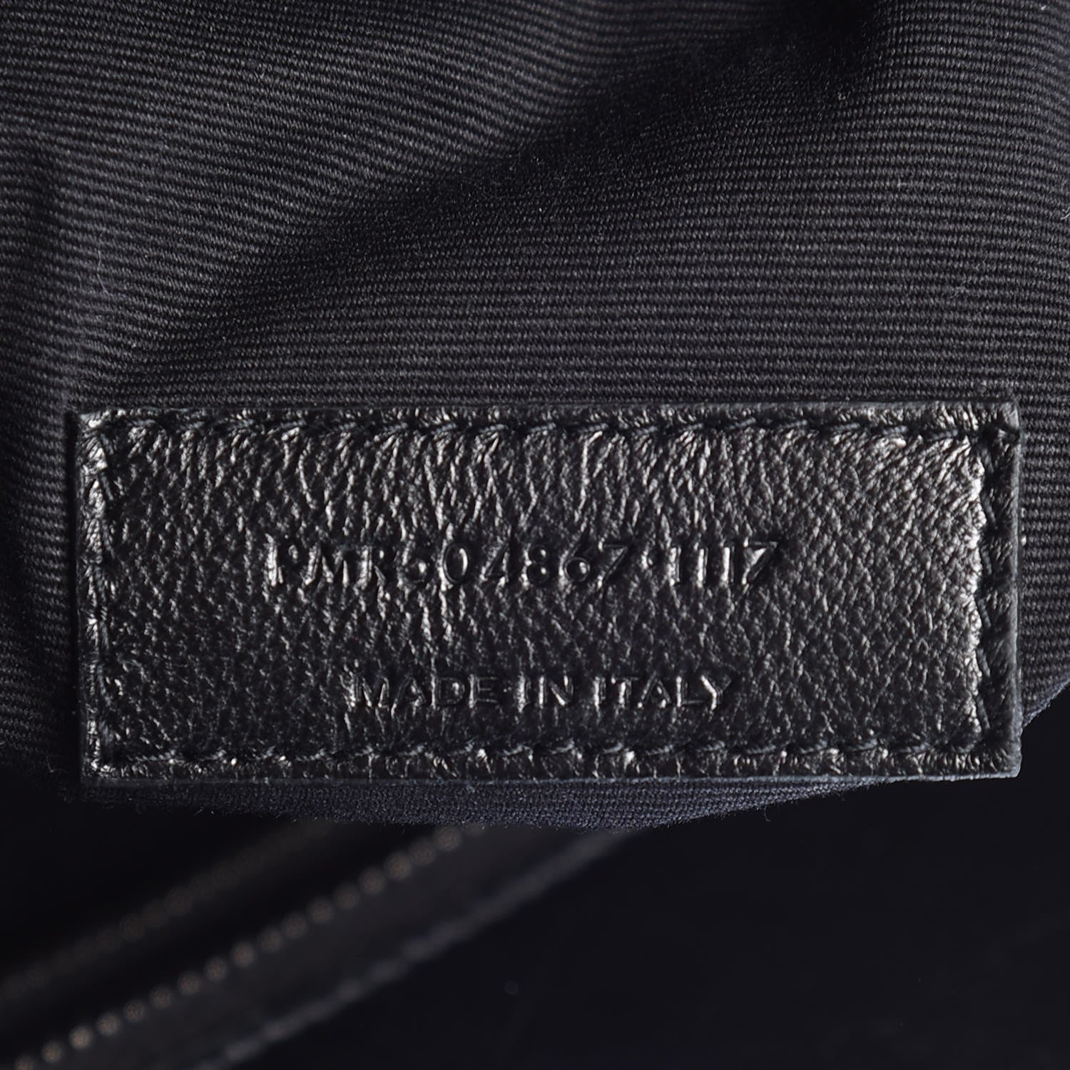 Saint Laurent Crinkled Calfskin Matelasse Monogram Large Niki Shopping Tote Bag Black 7 of 7