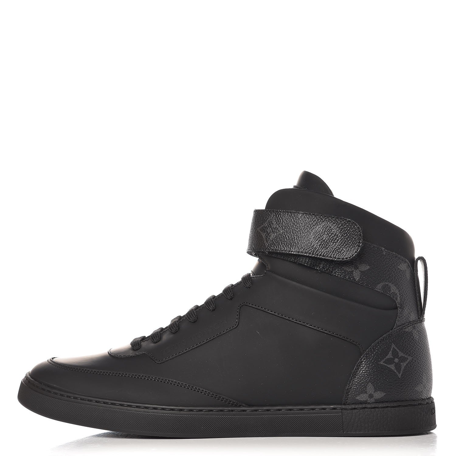 Louis Vuitton Monogram Eclipse Passenger High Top Sneaker Boots 7 Black 1 of 8