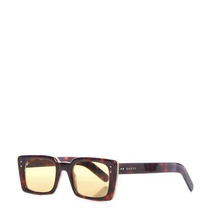 Gucci Acetate Rectangular Frame Sunglasses GG0539S Havana 1 of 7