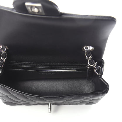 Chanel Lambskin Quilted Mini Rectangular Flap Black 5 of 9