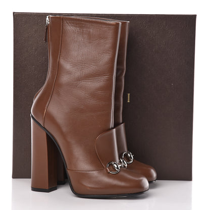 Gucci Calfskin Twiggy Boot Horsebit 36 Nut Brown 15 of 15