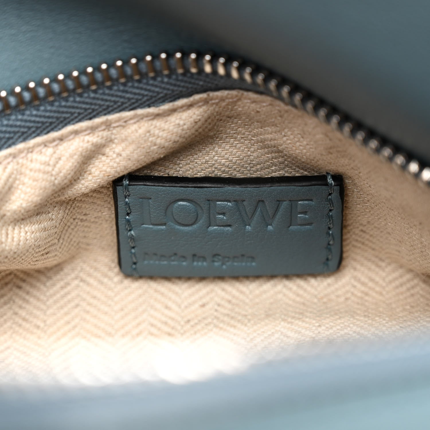 Loewe Calfskin Small Puzzle Bag Stone Blue 6 of 9