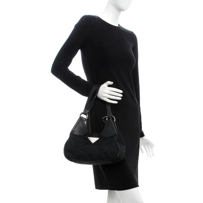 Prada Tessuto Nylon Hamal Small Shoulder Bag Black 2 of 9