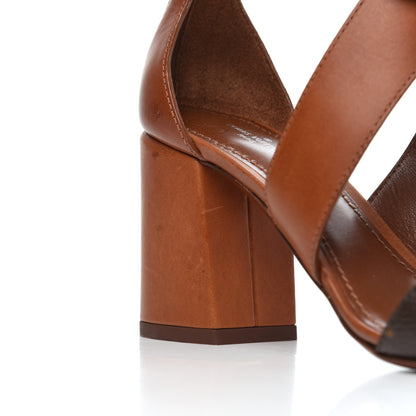 Louis Vuitton Calfskin Monogram Horizon Sandals 37 Cognac Brown 31 of 38