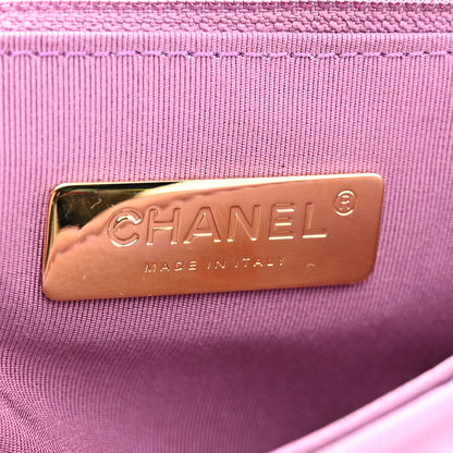 Chanel Goatskin Quilted Medium Chanel 19 Flap Violet Purple 6 of 10
