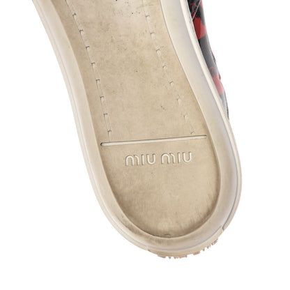 Miu Miu Patent Pistol Print Cap Toe Flats 39.5 7 of 10