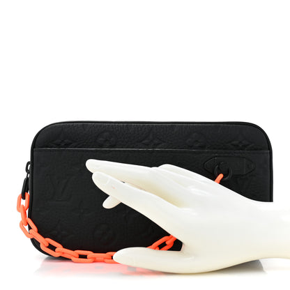 Louis Vuitton Taurillon Monogram Uniformes Solar Ray Soft Pochette Volga Belt Bag Black 2 of 9