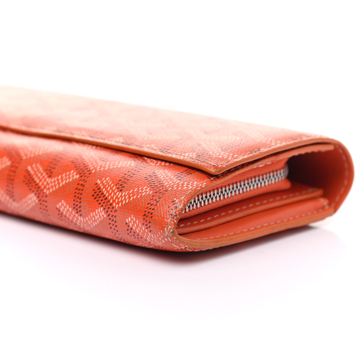 Goyard Goyardine Varenne Long Wallet Orange 6 of 10