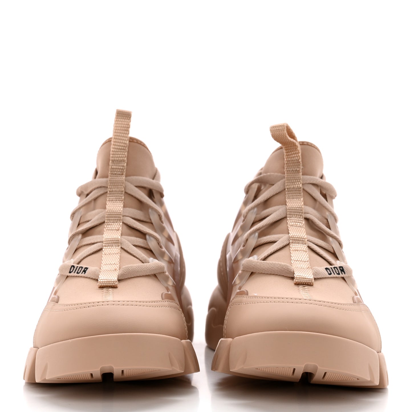 Neoprene Rubber Womens D-Connect Sneakers 37.5 Nude