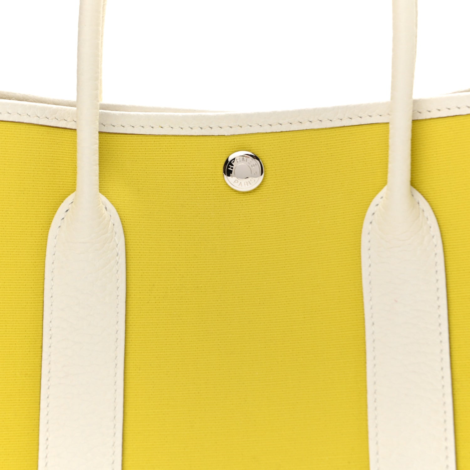 Hermes Toile Officier Vache Country Garden Party 30 TPM Lime White 15 of 22
