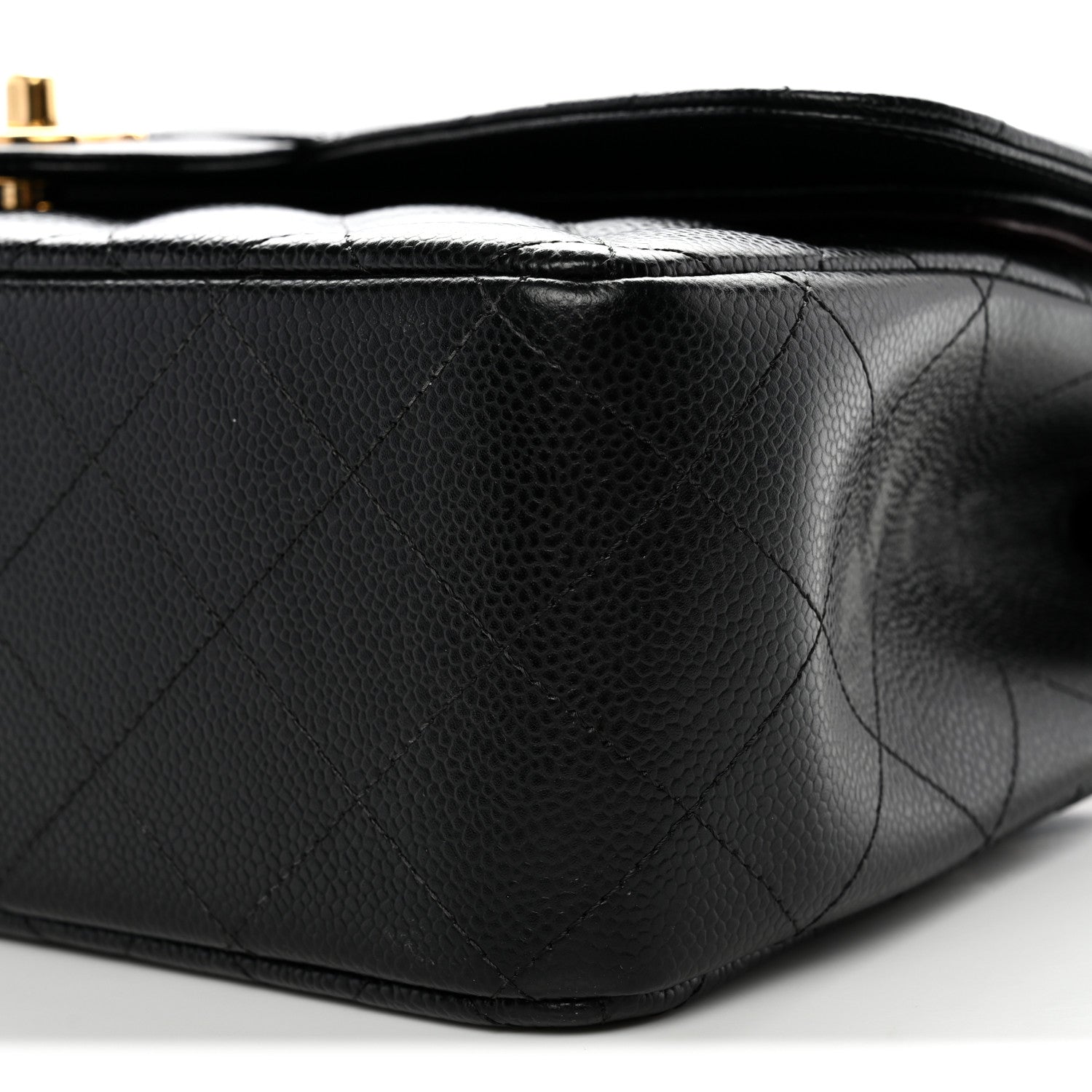 Chanel Caviar Quilted Jumbo Double Flap Black 10 of 11