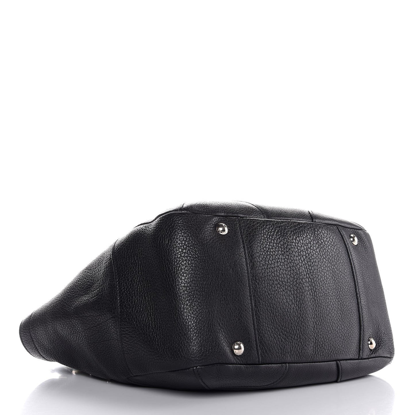 Vitello Daino Shoulder Bag Black
