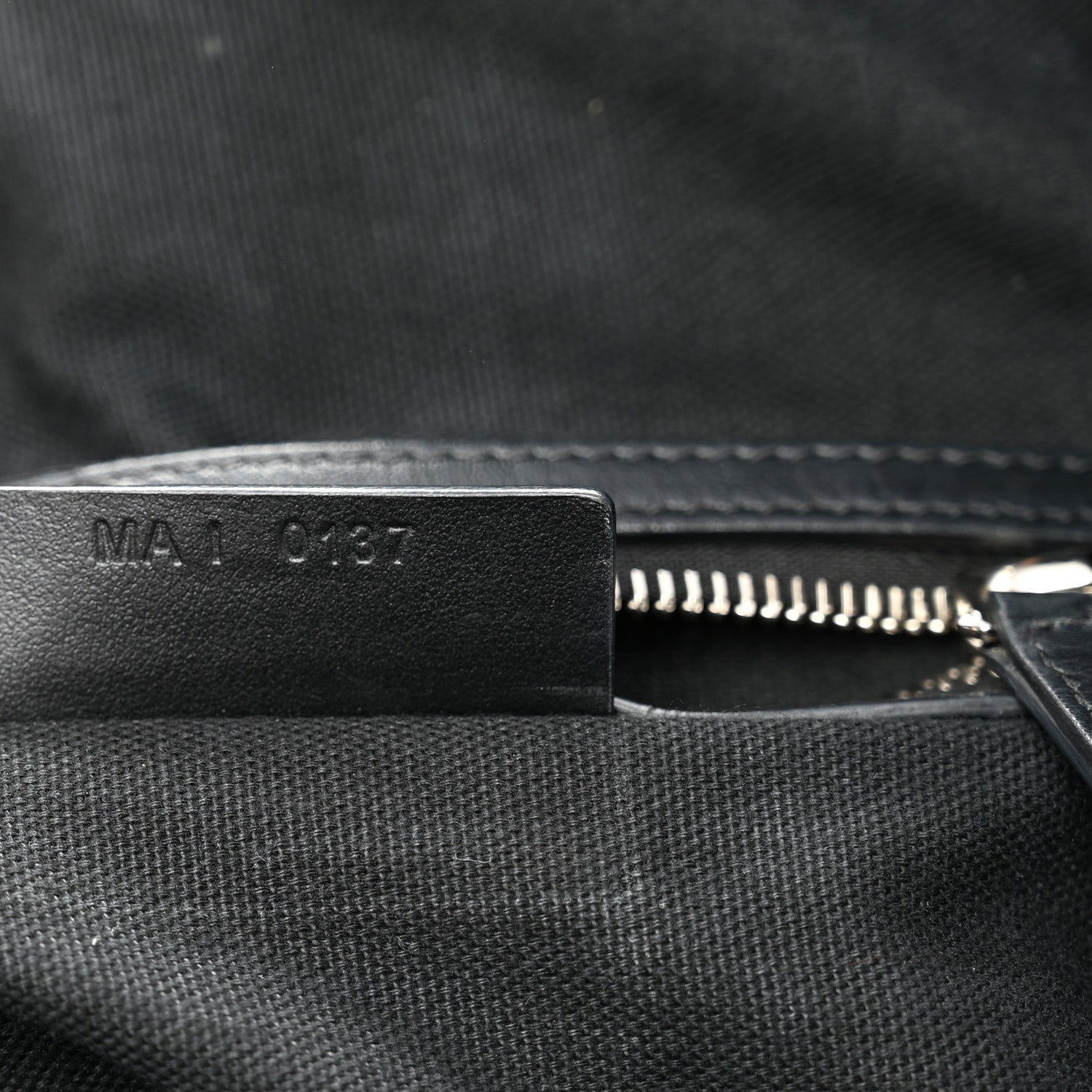 Givenchy Waxed Calfskin Medium Nightingale Logo Strap Black 7 of 11