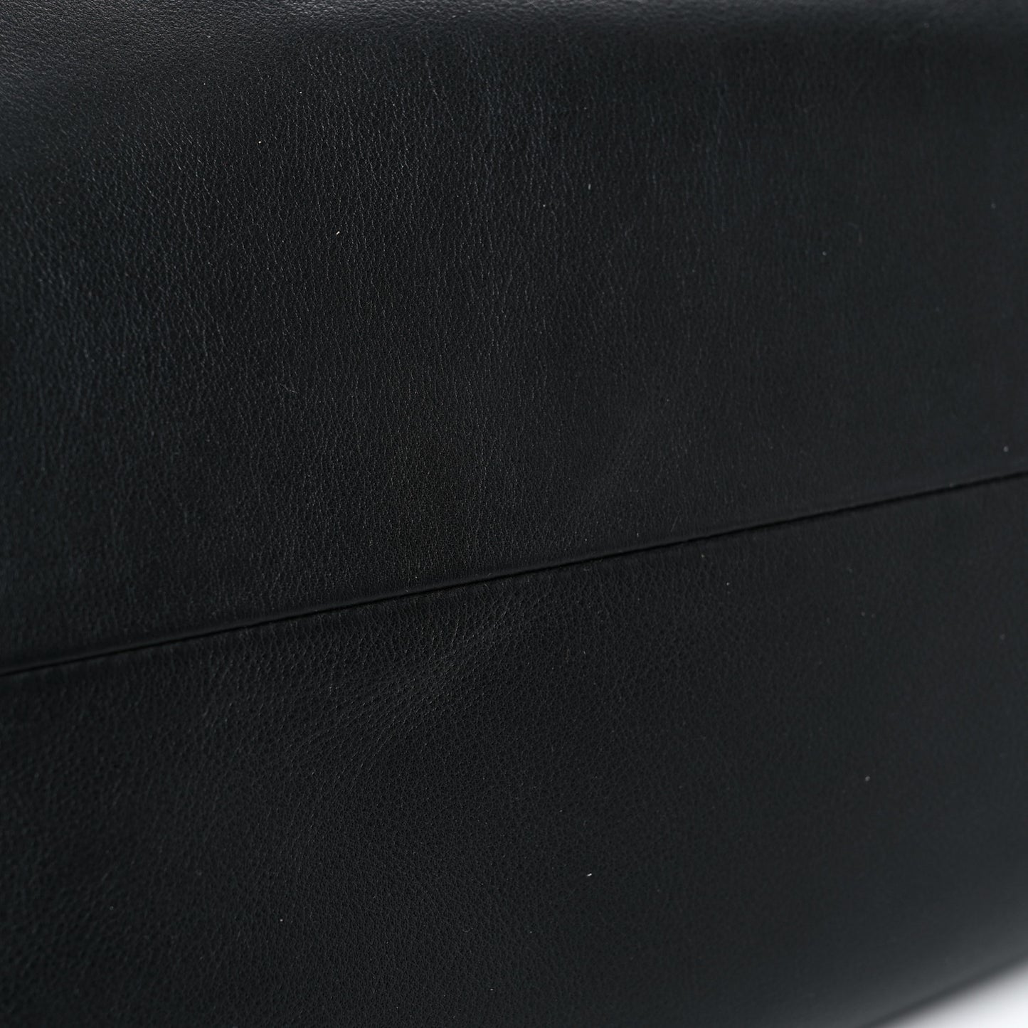 Smooth Butter Calf The Pouch Oversized Clutch Black