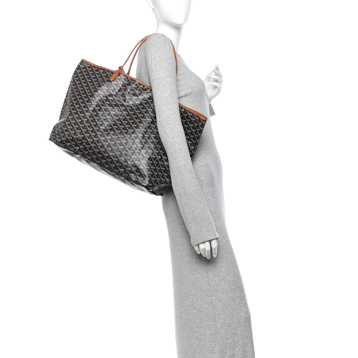 Goyard Goyardine Saint Louis GM Black Gold 2 of 11