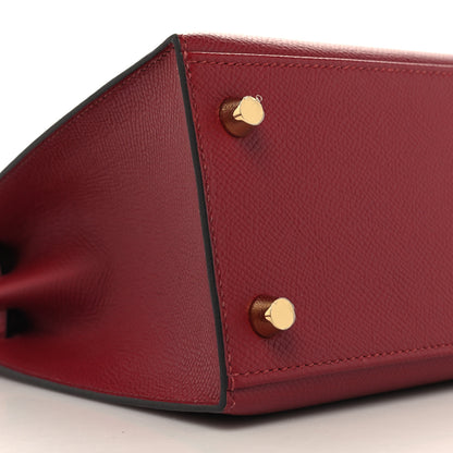 Hermes Epsom Kelly Sellier 25 Rouge Grenat 9 of 11