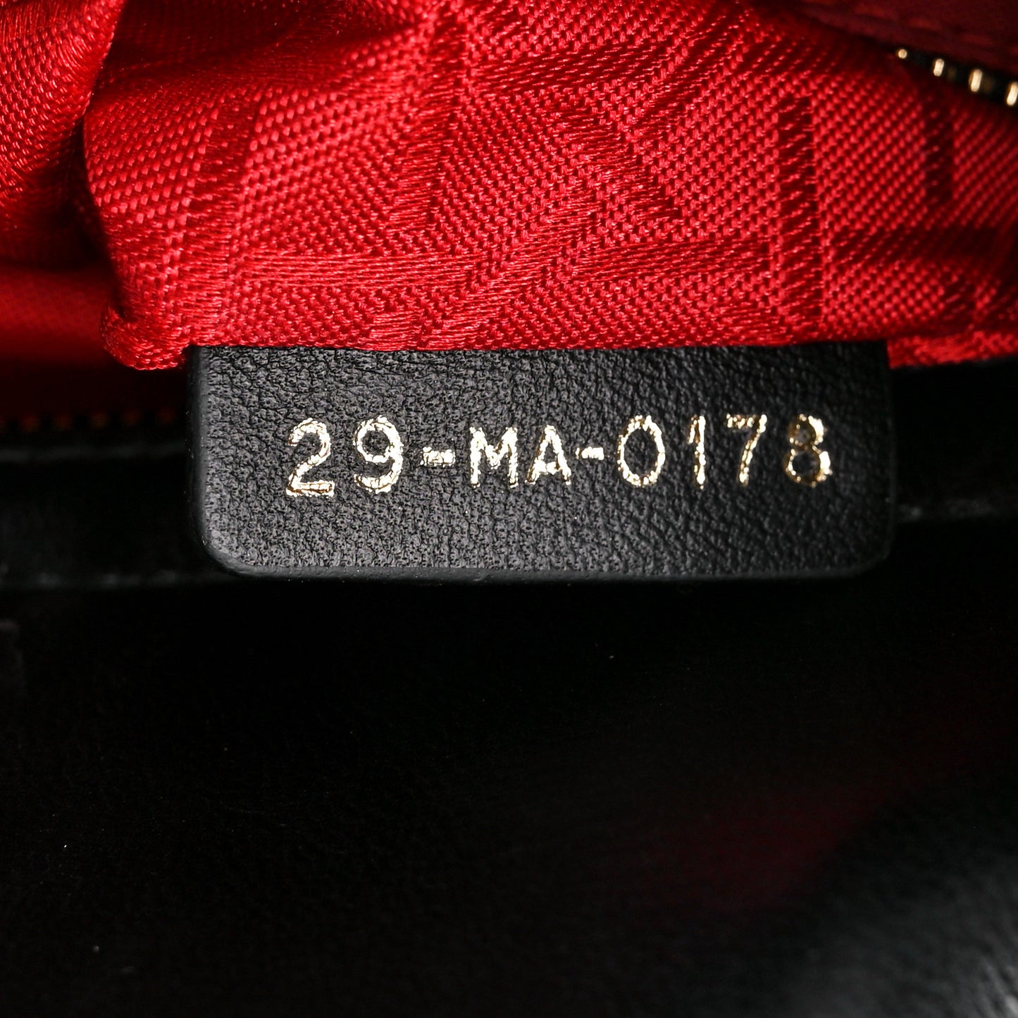 Lambskin Cannage Small Lucky Badges My Lady Dior Black