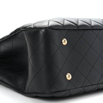 Chanel Calfskin Quilted Large Classic Shopping Tote Black 8 of 9