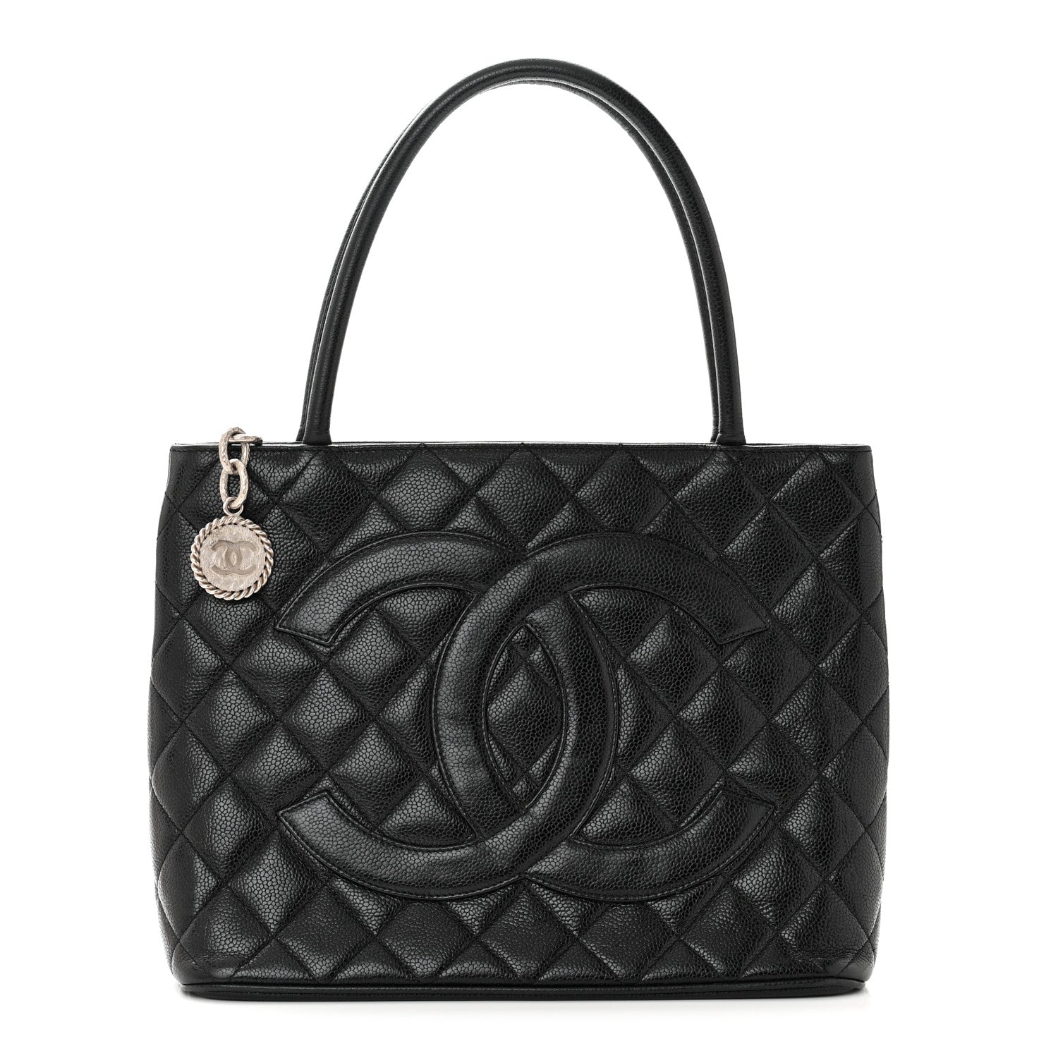 Chanel Caviar Quilted Medallion Tote Black 1 of 9