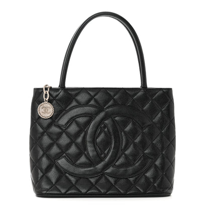 Chanel Caviar Quilted Medallion Tote Black 1 of 9
