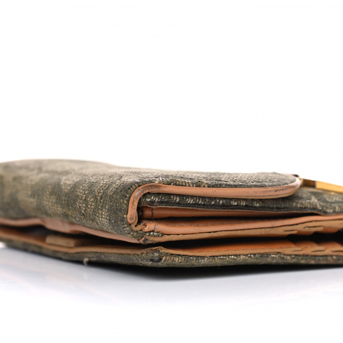 Monogram Compact Saddle Wallet Green