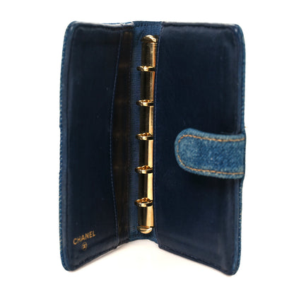Chanel Denim CC Small Notebook Agenda Blue 5 of 9