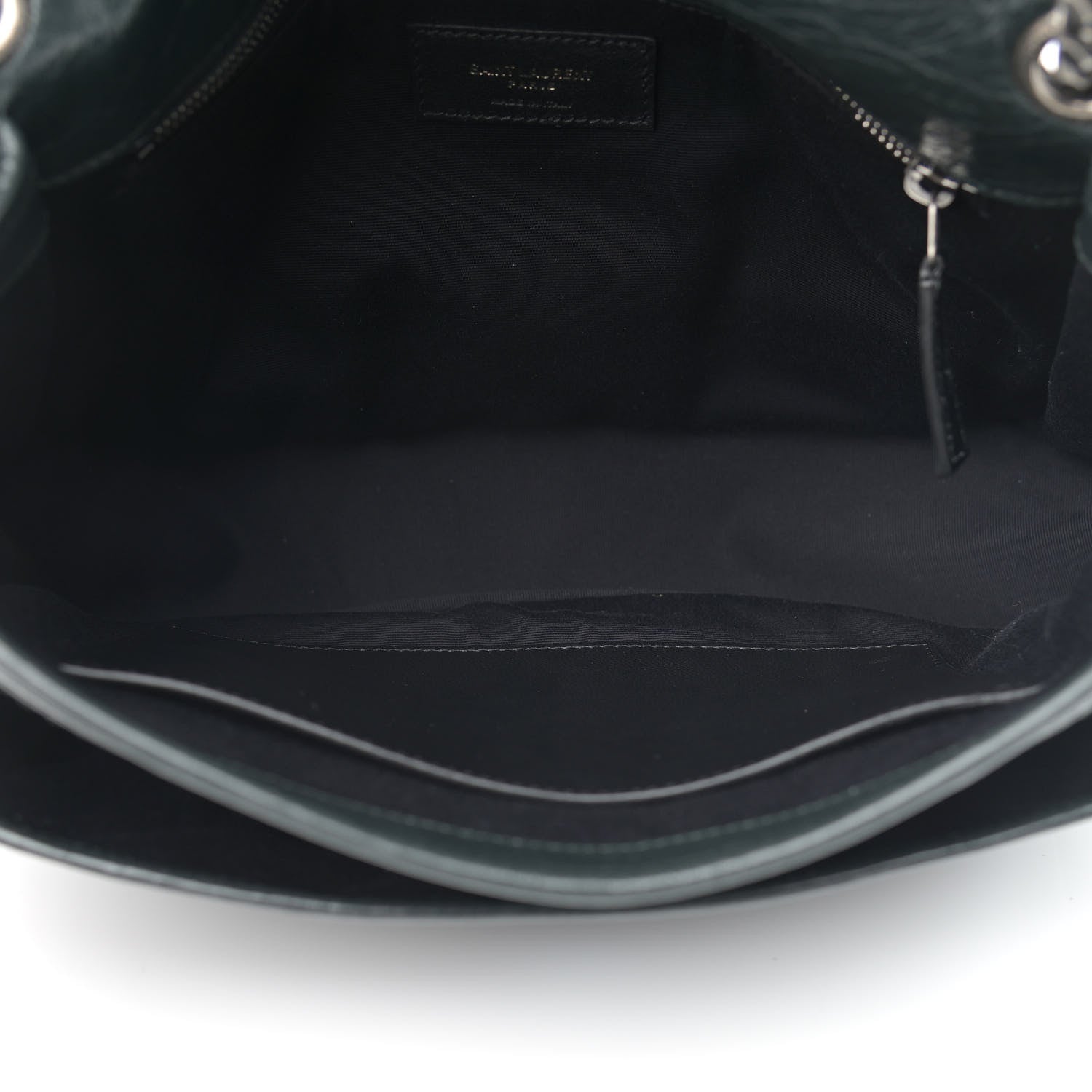 Saint Laurent Crinkled Calfskin Matelasse Monogram Medium Niki Chain Satchel Dark Green 5 of 12