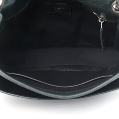 Saint Laurent Crinkled Calfskin Matelasse Monogram Medium Niki Chain Satchel Dark Green 5 of 12