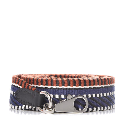 Hermes Toile Swift 25mm Sangle Cavale Shoulder Strap Terre Battue Bleu Indigo Black 1 of 7
