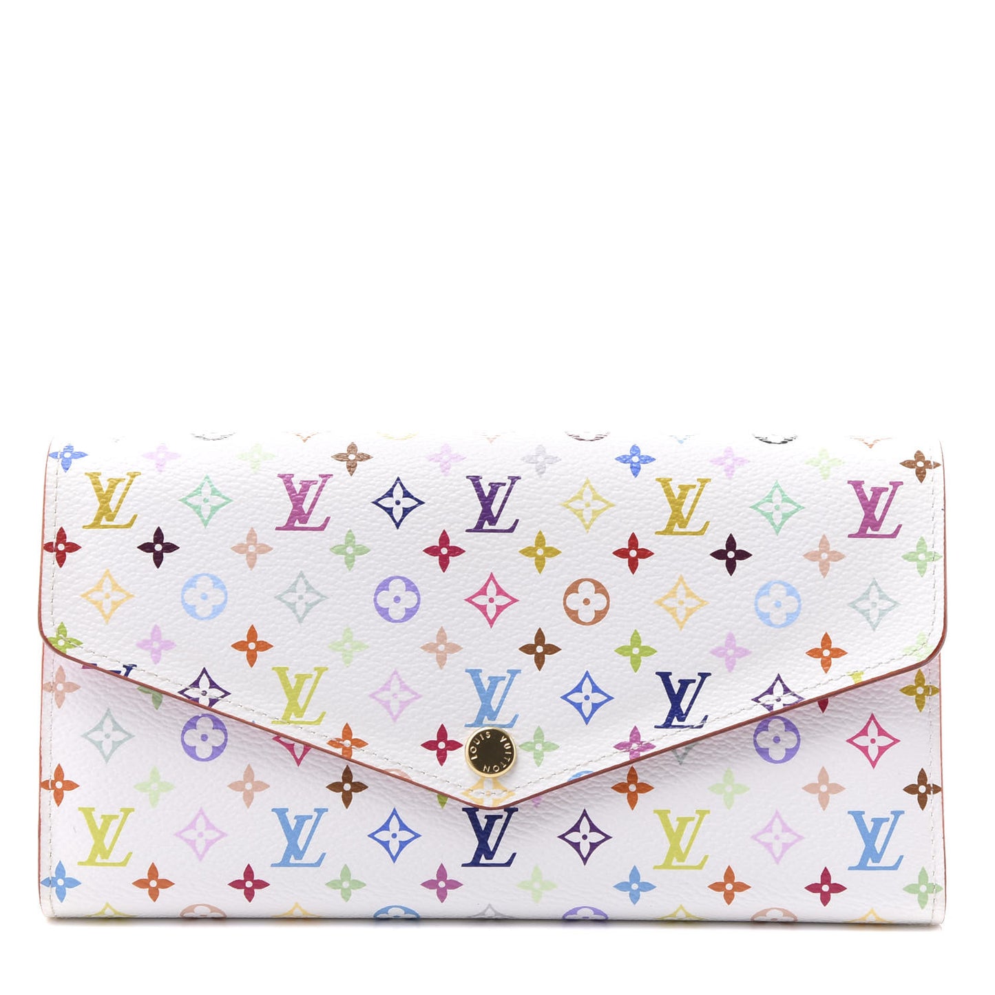 Multicolor Sarah Wallet NM White Litchi