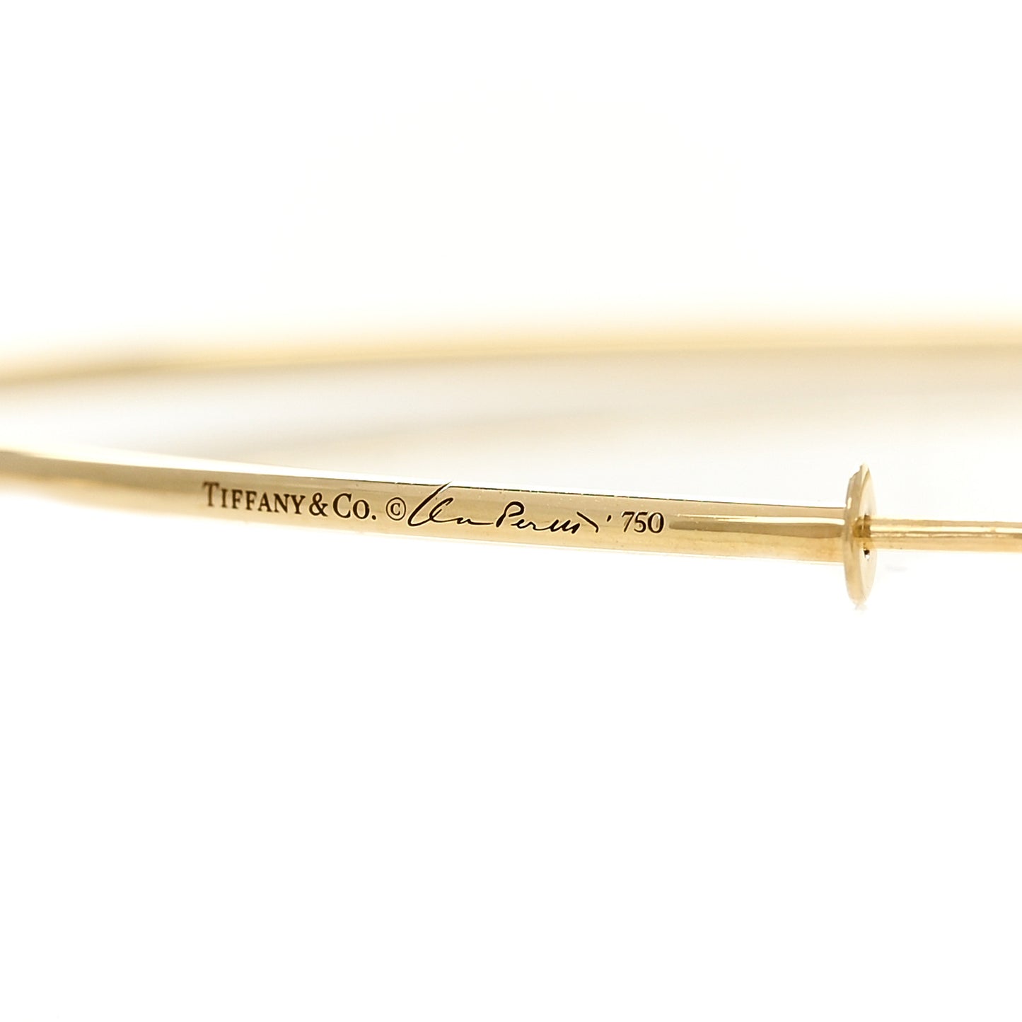 18K Yellow Gold Diamond Large Elsa Peretti Hoop Earrings