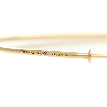 Tiffany 18K Yellow Gold Diamond Large Elsa Peretti Hoop Earrings 4 of 4
