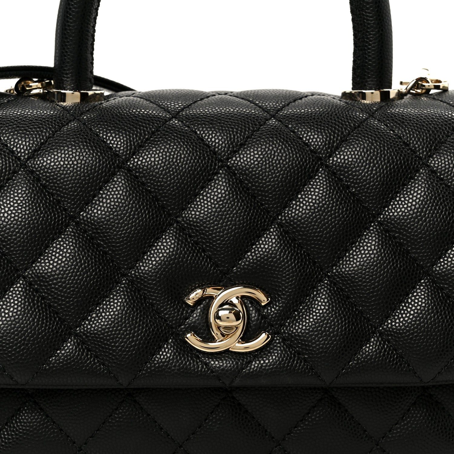 Chanel Caviar Quilted Mini Coco Handle Flap Black 9 of 11