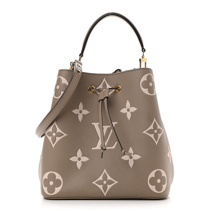 Louis Vuitton Empreinte Monogram Giant Neonoe MM Tourterelle Creme 1 of 9