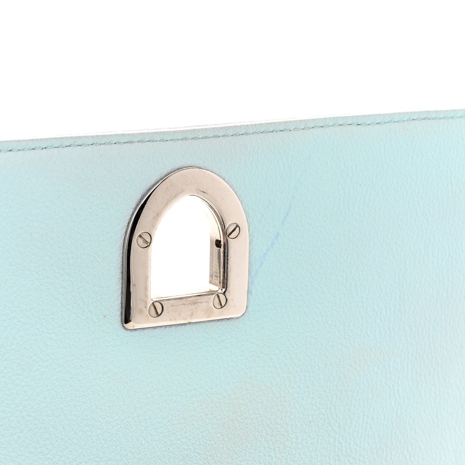 Christian Dior Grained Calfskin Small Diorama Flap Bag Light Blue 13 of 13